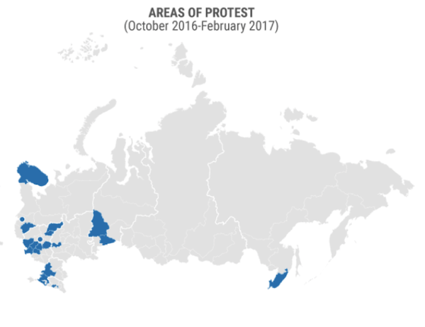 World explained in maps Russia Growing Unrest As Oil Prices Tank