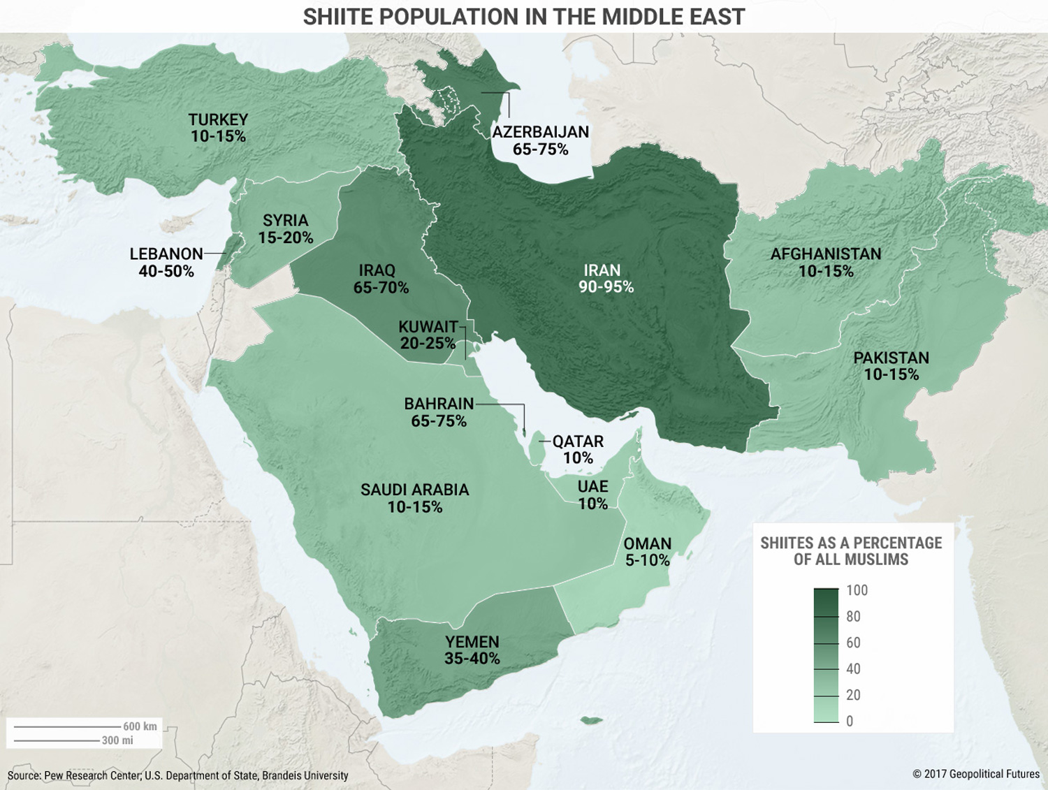 Map Of The Greater Middle East Primary Subdivisions