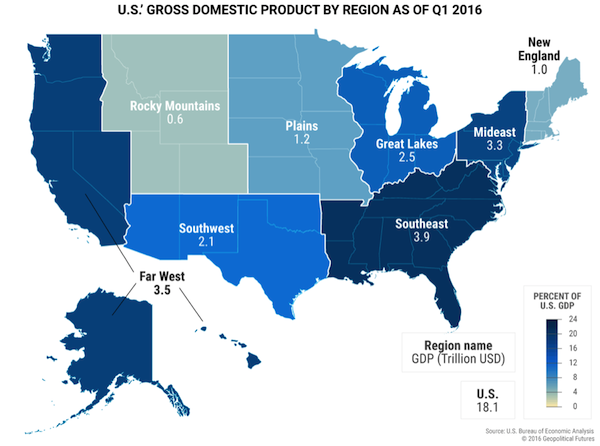 2 Maps That Explain US’ Main Economic Strength Over Russia - Mauldin