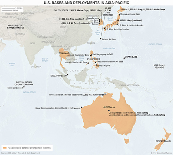 2 Maps That Show The US’ Strategy In Asia-Pacific - Mauldin Economics