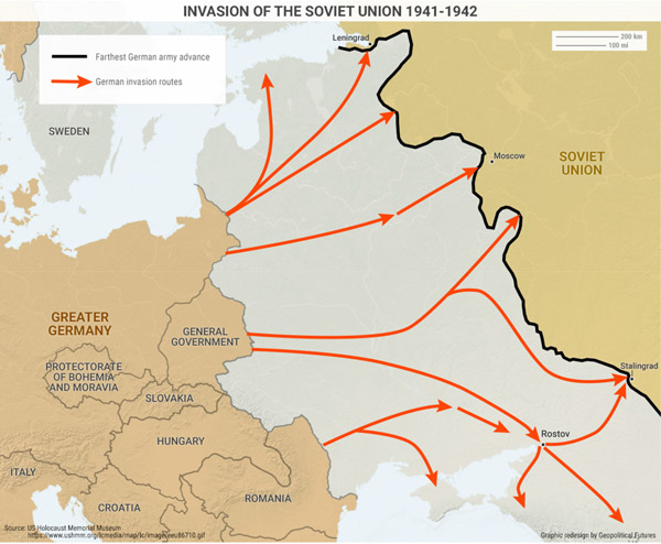 This Map Shows Germany S Critical Mistakes Fighting Russia In Wwii Mauldin Economics - soviet union border roblox